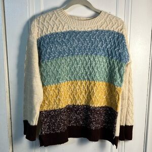 St. John's Bay colorblock fisherman's sweater